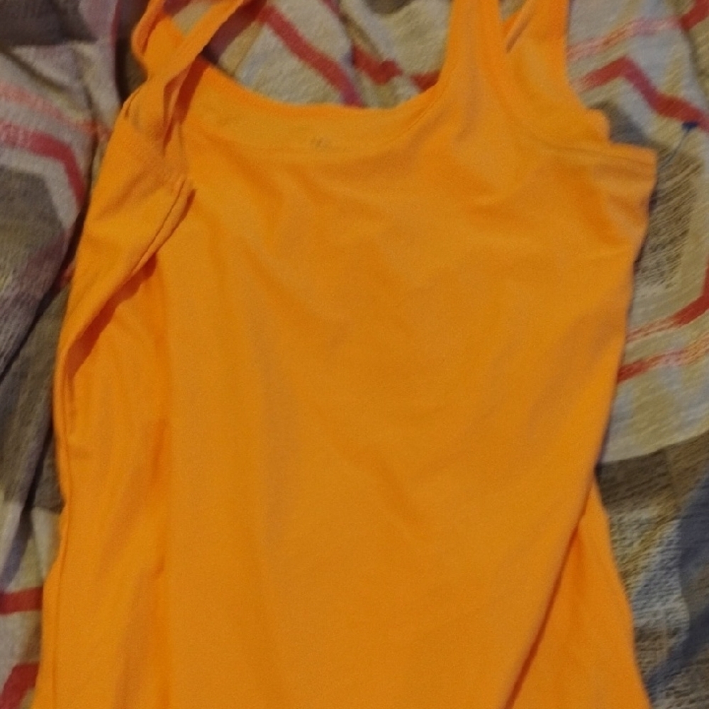 Bright Orange Tank Top
